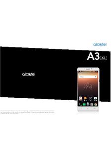 Alcatel A3 XL manual. Smartphone Instructions.